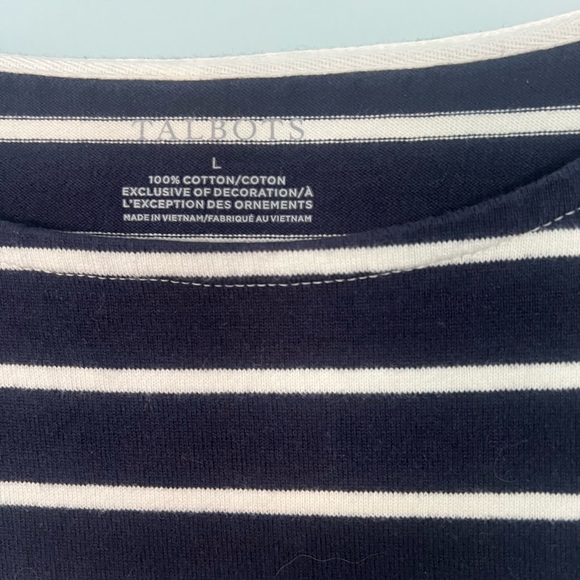 Talbots Long Sleeve in Navy/Gray - Picture 3 of 4